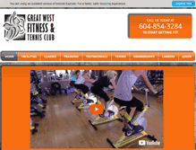 Tablet Screenshot of greatwestfitness.ca